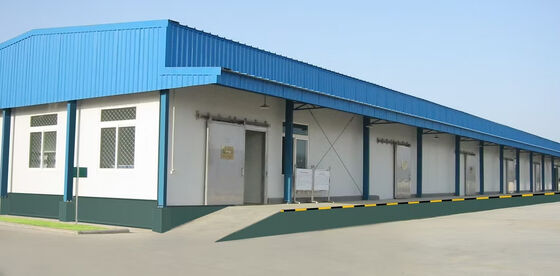 Steel Frame Construction Prefab Warehouse Workshop Garage Hangar Metal Industrial Building with H Section Frame